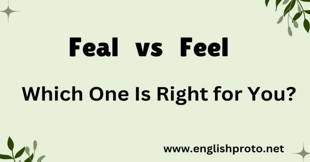 Feal vs Feel: Which One Is Right for You?
