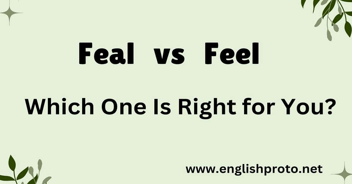 Feal vs Feel Which One Is Right for You