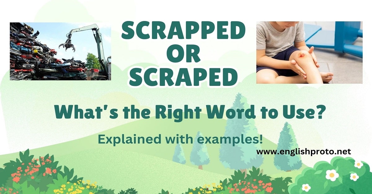 Scrapped or Scraped What’s the Right Word to Use