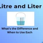 Litre and Liter: What’s the Difference and When to Use Each