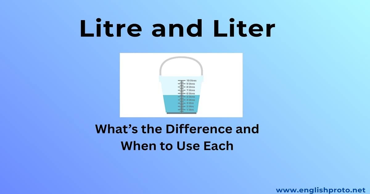 You are currently viewing Litre and Liter: What’s the Difference and When to Use Each