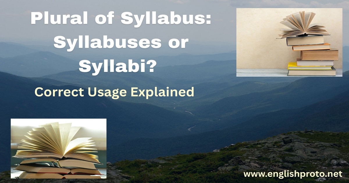 You are currently viewing What’s the Plural of Syllabus? Syllabuses or Syllabi?